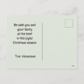 Frohe Weihnachten Gnome Rustic Cosy Gruß (Rückseite)