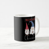 Frohe Weihnachten - Gnomes Coffee Lover Red Karier Kaffeetasse (VorderseiteRechts)