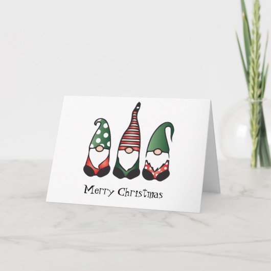 Frohe Weihnachten Gnomes Red Green (Vorderseite)