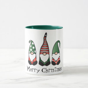 Frohe Weihnachten Gnomes Red Green Tasse
