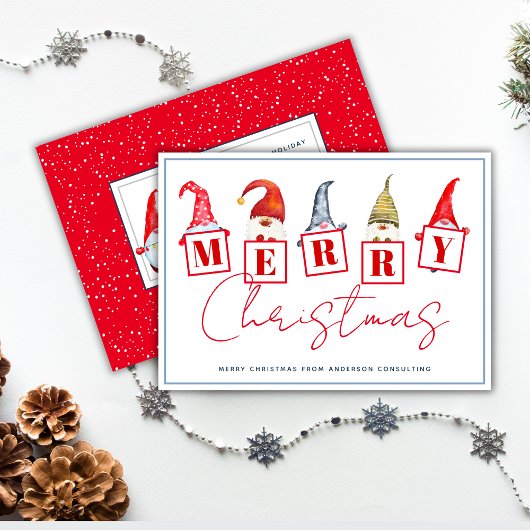 Frohe Weihnachten Gnomes Rotes Geschäft