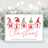 Frohe Weihnachten Gnomes Rotes Geschäft