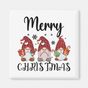 Frohe Weihnachten Gnomies Weihnachtsgnome  Magnet