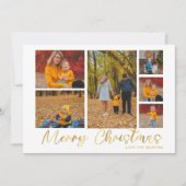 Frohe Weihnachten Gold 6 Foto Buffalo Kariert (Vorderseite)