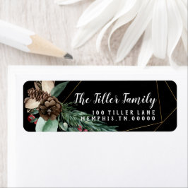 Frohe Weihnachten Gold Blumenrahmen