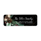 Frohe Weihnachten Gold Blumenrahmen (Vorne)