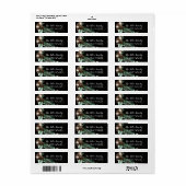 Frohe Weihnachten Gold Blumenrahmen (Vorne)