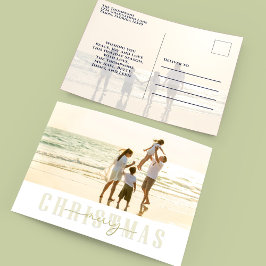 Frohe Weihnachten Gold Elegante Kalligraphie 2 Fot