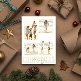 Frohe Weihnachten Gold Elegante Kalligraphie 5 Fot