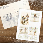 Frohe Weihnachten Gold Elegante Kalligraphie 5 Fot