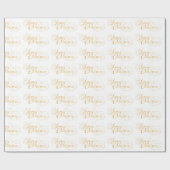 Frohe Weihnachten (GOLD) Geschenkpapier (Flach)