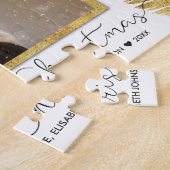 Frohe Weihnachten Gold Glitzer Script Foto - Puzzl Puzzle (Seite)