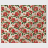 Frohe Weihnachten Gold Glitzer Script Rose Baubles Geschenkpapier (Flach)