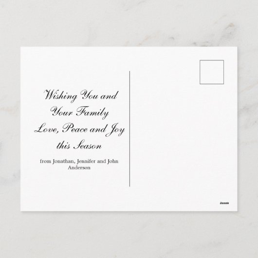 Frohe Weihnachten Gold Grün Shiny Swirl Classic (Rückseite)