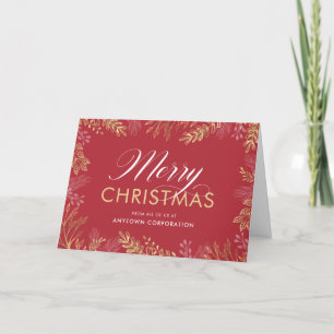 Frohe Weihnachten Gold Holiday Greenery Holiday Ca