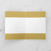 Frohe Weihnachten Gold Holly Berry Wreath Foto Karte (Innenseite)