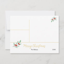 Frohe Weihnachten Gold Mistletoe 3 Foto Collage