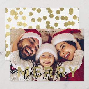 FROHE WEIHNACHTEN Gold Modern Foto Bild Feiertag 
