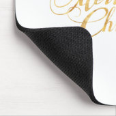 Frohe Weihnachten (GOLD) Mousepad (Ecke)