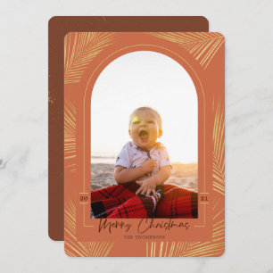 Frohe Weihnachten Gold Palm Rust Beach Foto