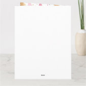 Frohe Weihnachten Gold Pink Tree Karte (Rückseite)