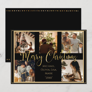 Frohe Weihnachten Gold Schriftzug Feiertagskarte