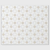 Frohe Weihnachten Gold & Silver Star & Round Logo Geschenkpapier (Flach)