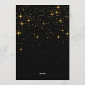 Frohe Weihnachten Gold Sparkle Script FOTO Gruß (Rückseite)