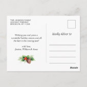 Frohe Weihnachten Gold Sparkle Script FOTO Gruß Postkarte (Rückseite)