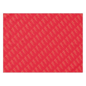Frohe Weihnachten (GOLD) Tischdecke (Vorderseite (Horizontal))