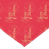 Frohe Weihnachten (GOLD) Tischdecke (Schrägansicht)