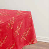 Frohe Weihnachten (GOLD) Tischdecke (Beispiel)