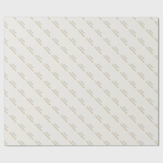 Frohe Weihnachten Gold und Silber Script Geschenkpapier (Flach)