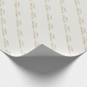 Frohe Weihnachten Gold und Silber Script Geschenkpapier (Ecke)