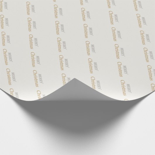 Frohe Weihnachten Gold und Silber Script Geschenkpapier (Ecke)