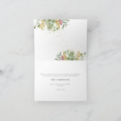 Frohe Weihnachten Gold Winter Botanisches Foto Hol (Innenseite)