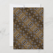 Frohe Weihnachten Golden Angels Trumpet Typografie (Rückseite)