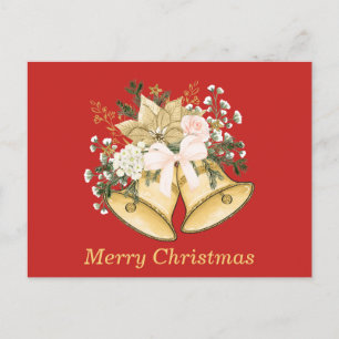 Frohe Weihnachten Golden Bells Rose Bloral
