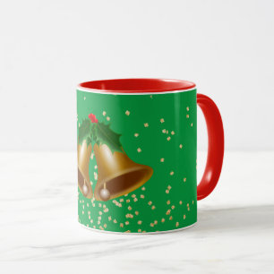 Frohe Weihnachten Golden Bells Tasse