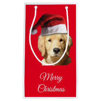 Frohe Weihnachten Golden Retriever Kleine Geschenktüte