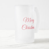Frohe Weihnachten Golden Retriever Mattglas Bierglas (VorderseiteRechts)