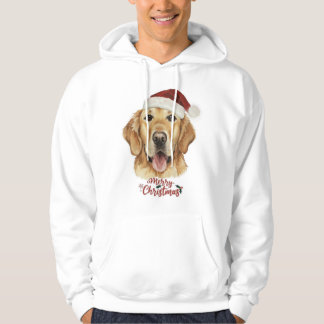 Frohe Weihnachten Golden Retriver Hund Hoodie