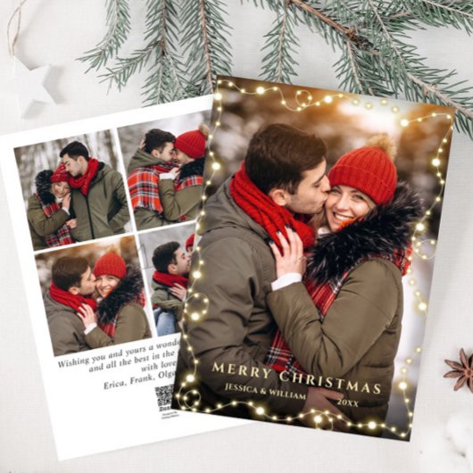 Frohe Weihnachten Golden Sparkle 5 FOTO Gruß