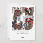 Frohe Weihnachten Golden Sparkle 5 FOTO Gruß (Rückseite)