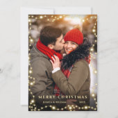 Frohe Weihnachten Golden Sparkle 5 FOTO Gruß (Vorderseite)