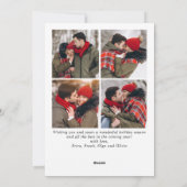 Frohe Weihnachten Golden Sparkle 5 FOTO Gruß (Rückseite)