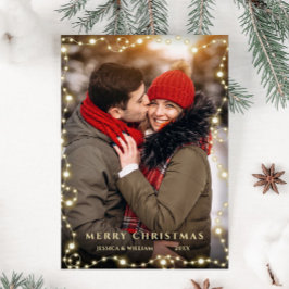 Frohe Weihnachten Golden Sparkle FOTO Gruß