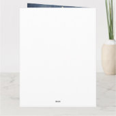 Frohe Weihnachten Golden Tree Karte (Rückseite)