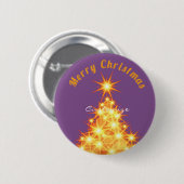 Frohe Weihnachten Golden Tree Thunder_Cove Button (Vorne & Hinten)