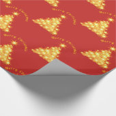 Frohe Weihnachten Golden Tree Thunder_Cove Geschenkpapier (Ecke)